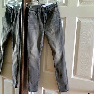 Ann Taylor Loft grey washed jeans size 24